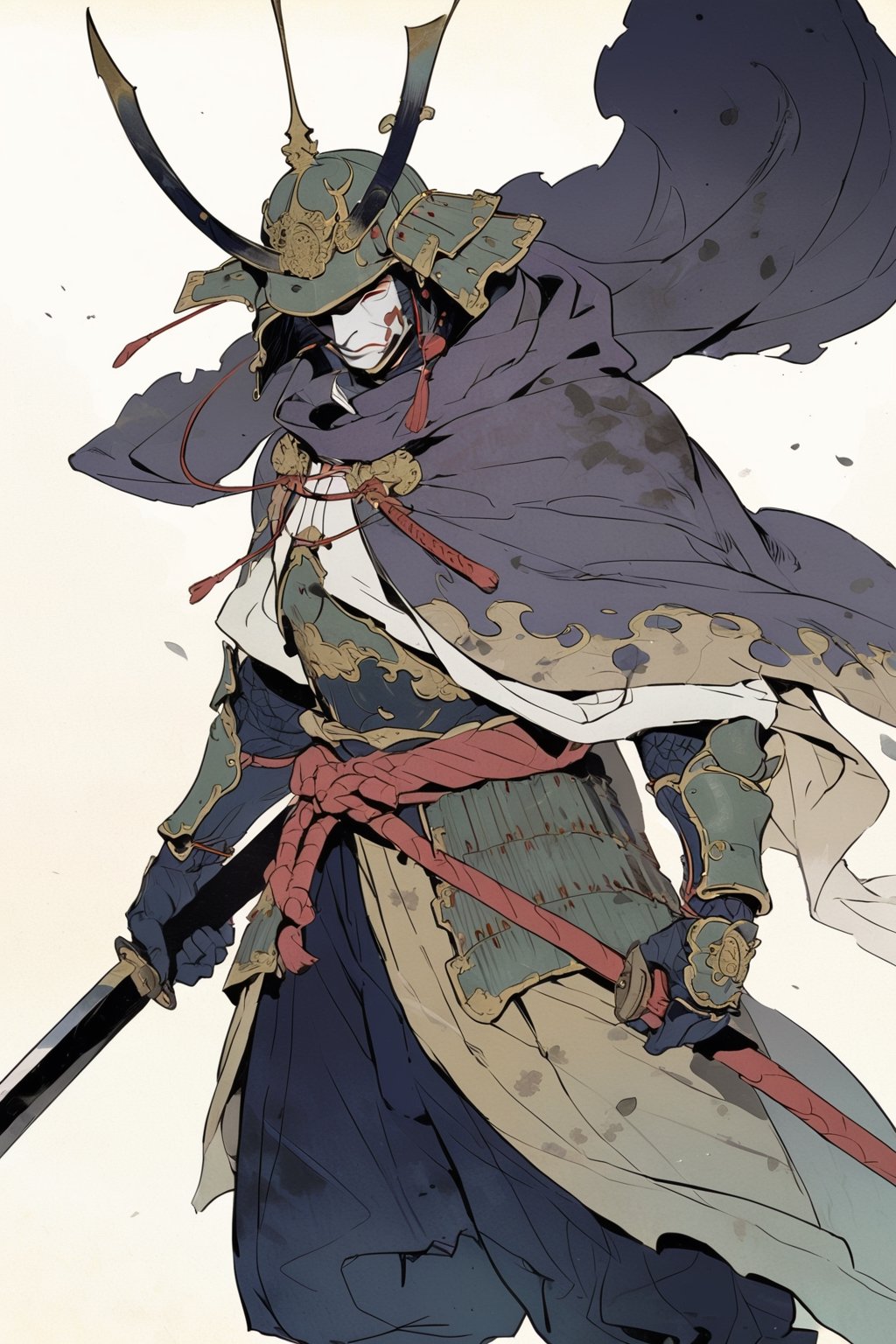 kabuki,  samurai,  japanese armor by SuiginToxic on Tensor.Art