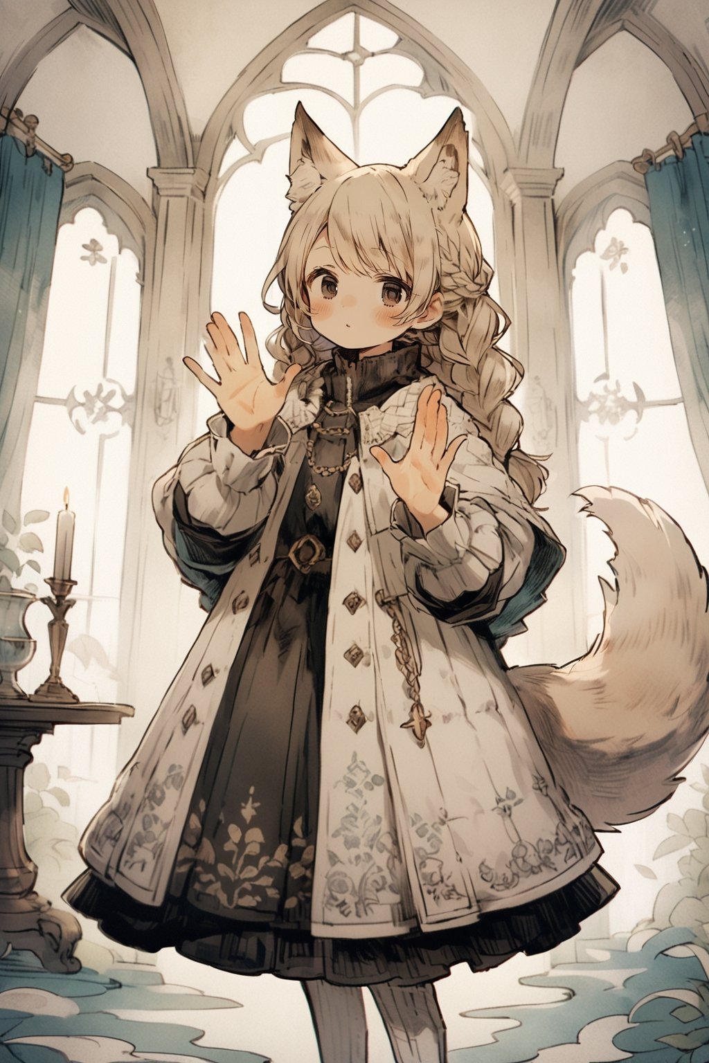kawaii knight,  animal ears,  tail by SuiginToxic on Tensor.Art