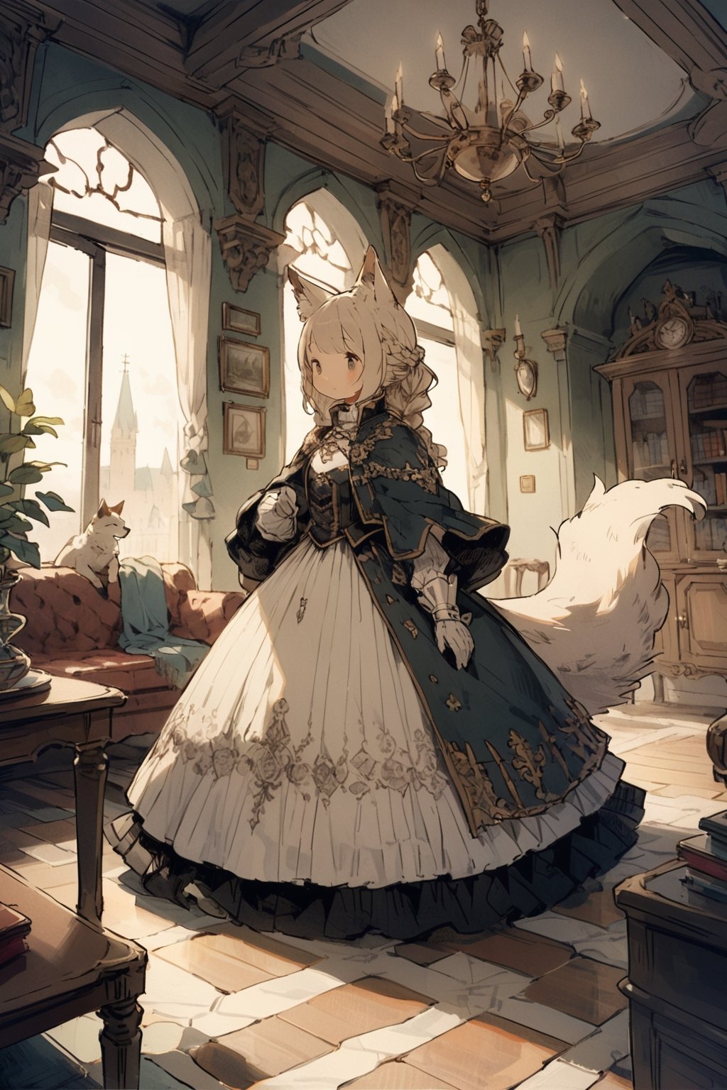 beautiful knight,  animal ears,  tail by SuiginToxic on Tensor.Art