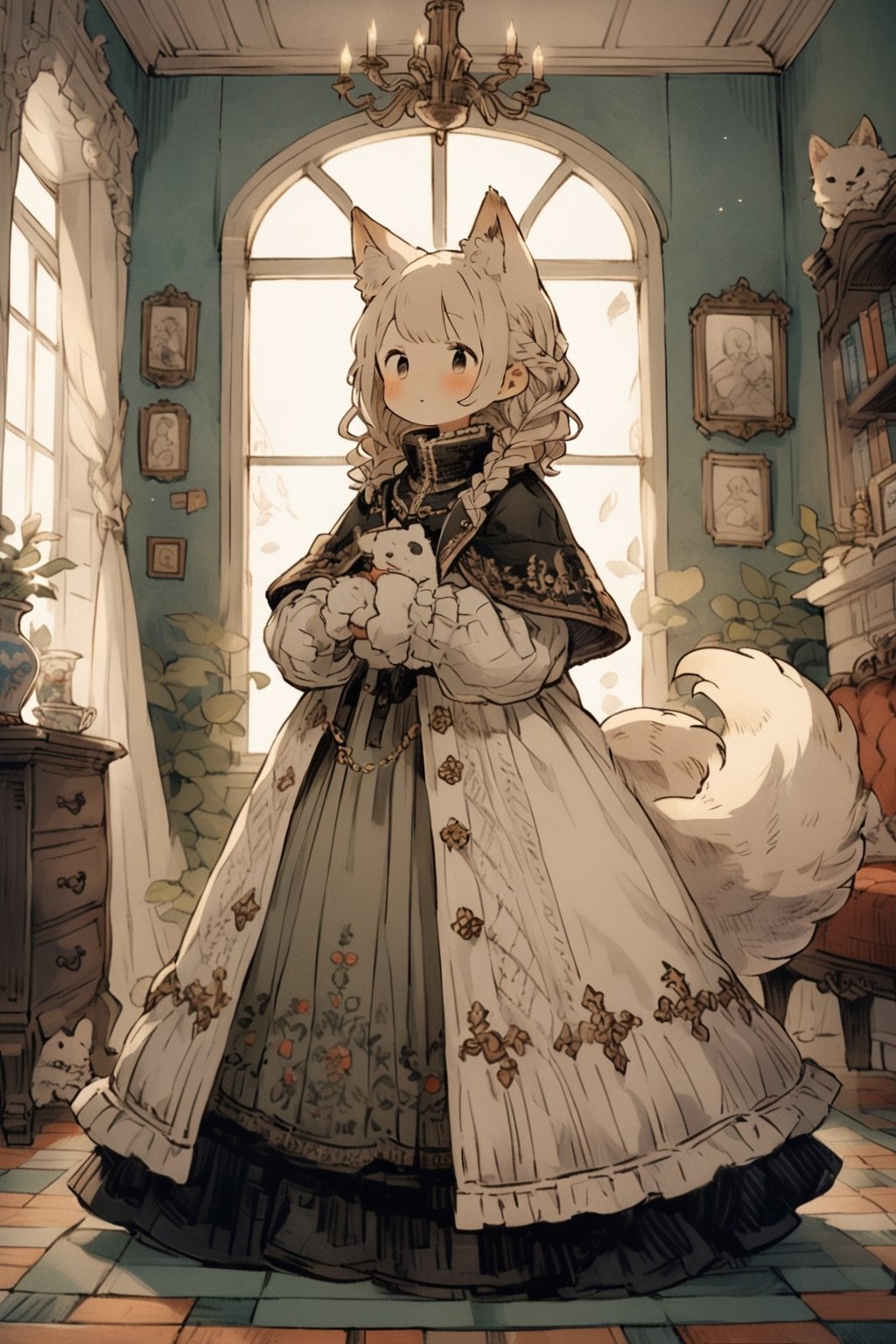 kawaii knight,  animal ears,  tail by SuiginToxic on Tensor.Art