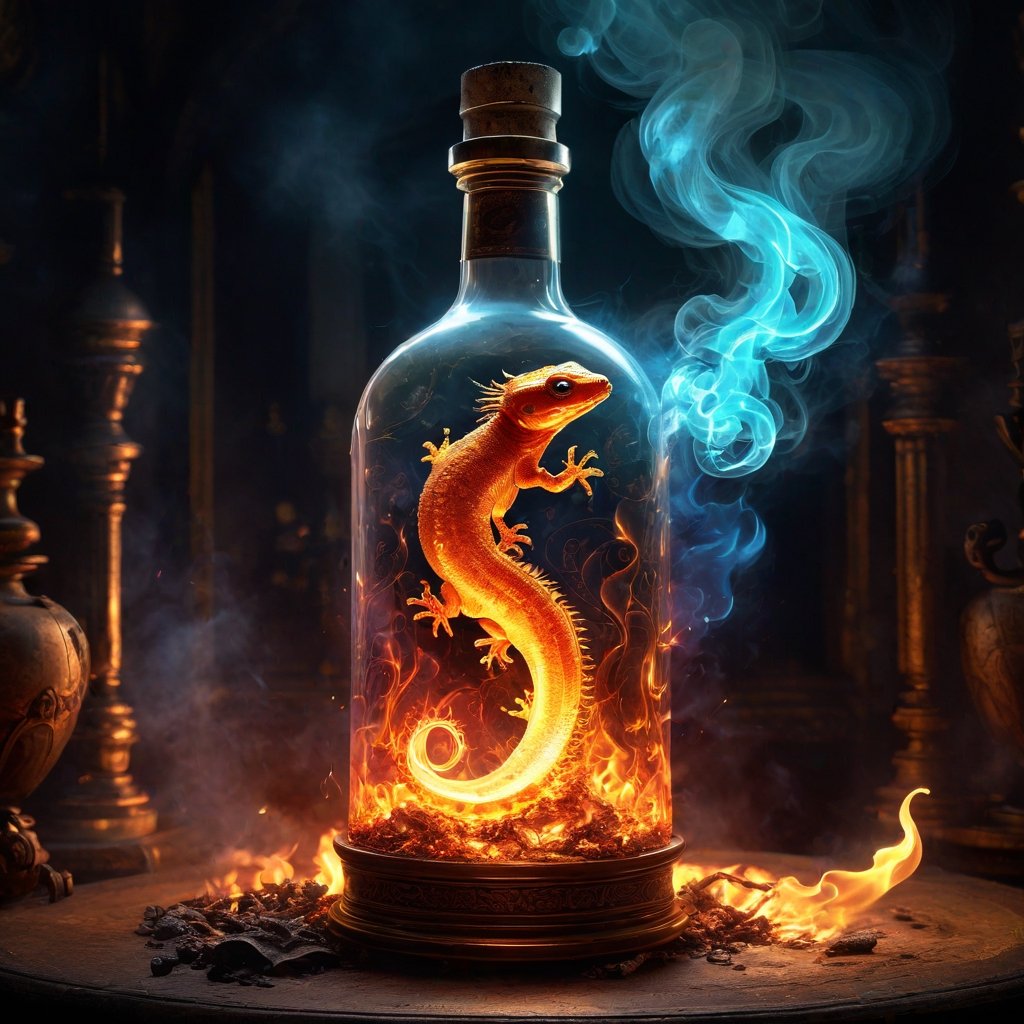 Radial design,  a Fairytale illustration Action painting,  "Trapped in a bottle!!!" Is an ethereal by SometimesWitchy on T...