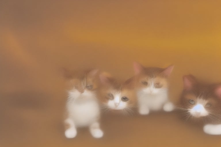 painting of A sky filled with a vibrant aurora borealis illuminating a city with grand columns while cats roam the streets and serpentine creatures swim in the oceans. Style of Cute cats and kittens with a mirror background. rosybrown, chocolate, sandybrown, darkred colors. 8K HD.