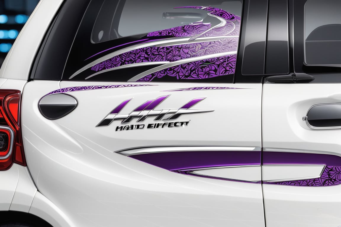 car design,H effect, decal 