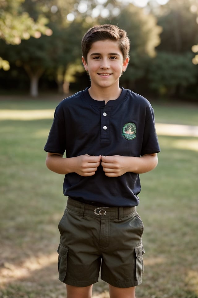 a 13 year old Irish American boy,  (((13yo))),  boy with dark brown hair by user_650519406236927589 on Tensor.Art