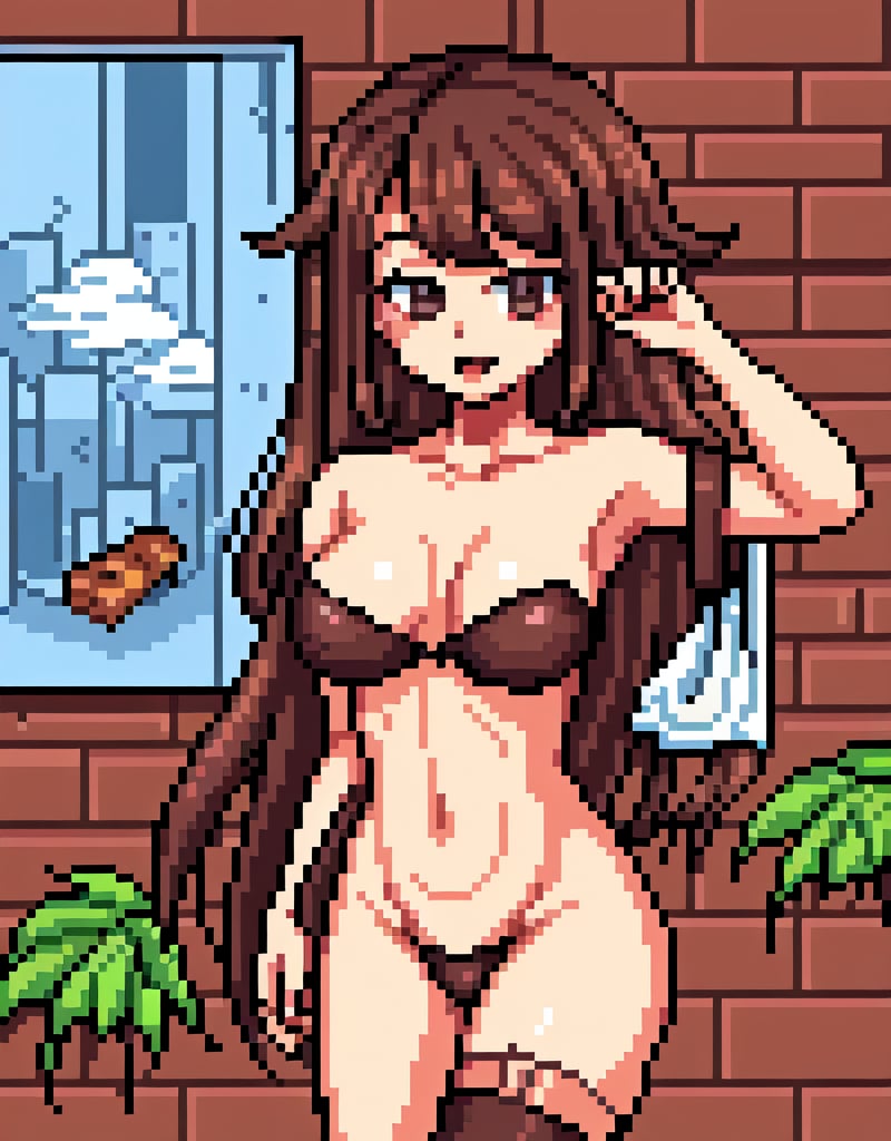 girl sexy,Pixel art,Pixel world