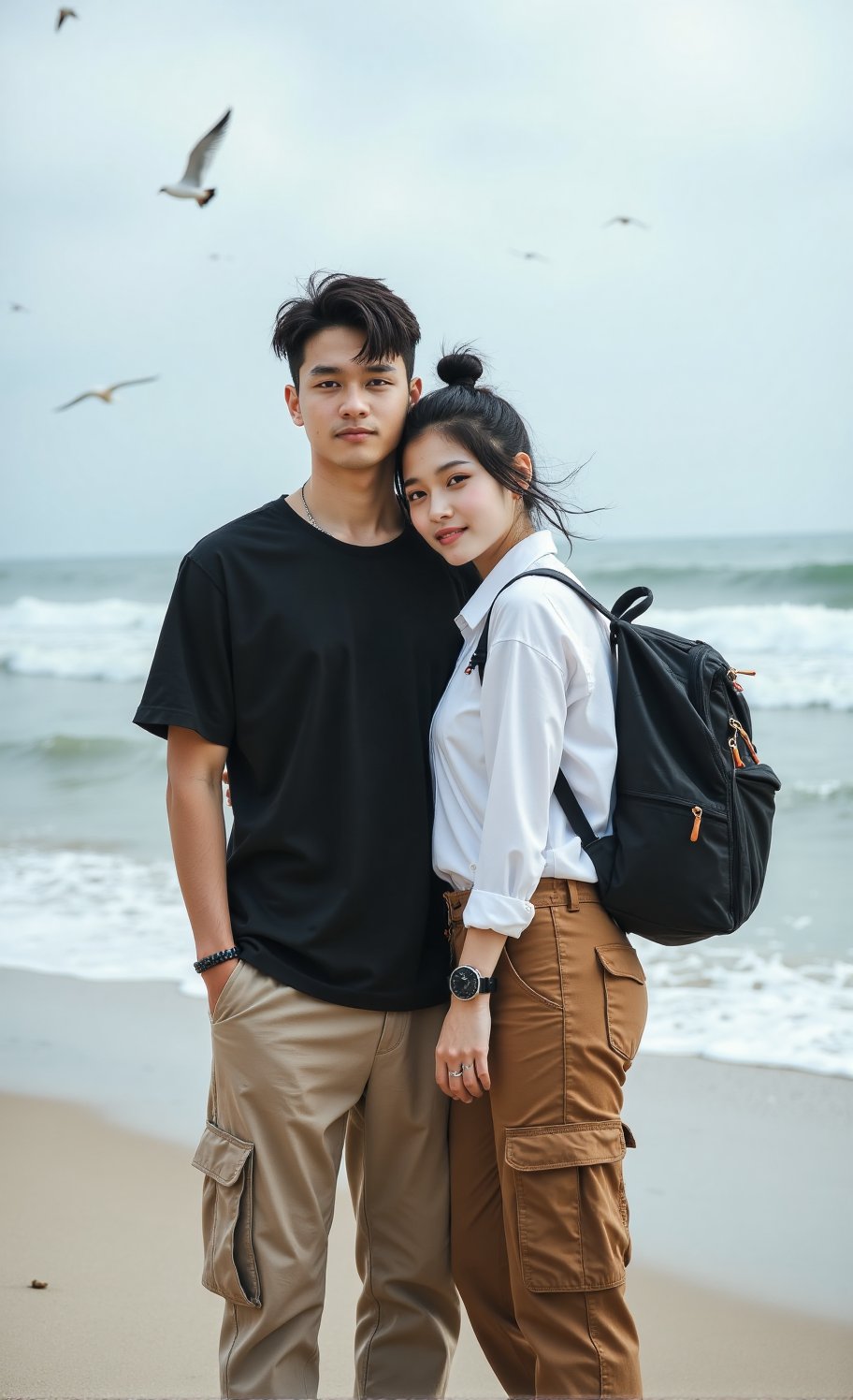 Cauple'an ((handsome korean man with short black hair,  )),  ((Beautiful Korean Women by Random_AI on Tensor.Art