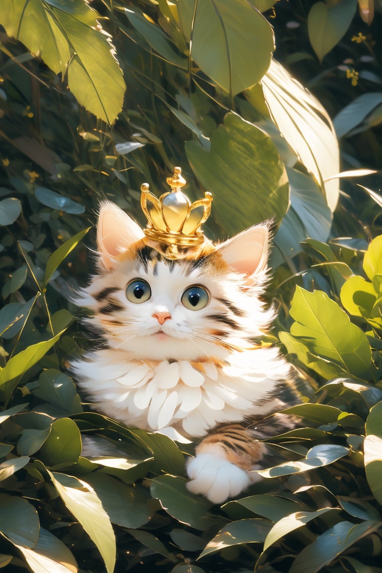 a black cat with a flower crown on its head,  beautiful fantasy painting,  photorealiste by Korsow on Tensor.Art