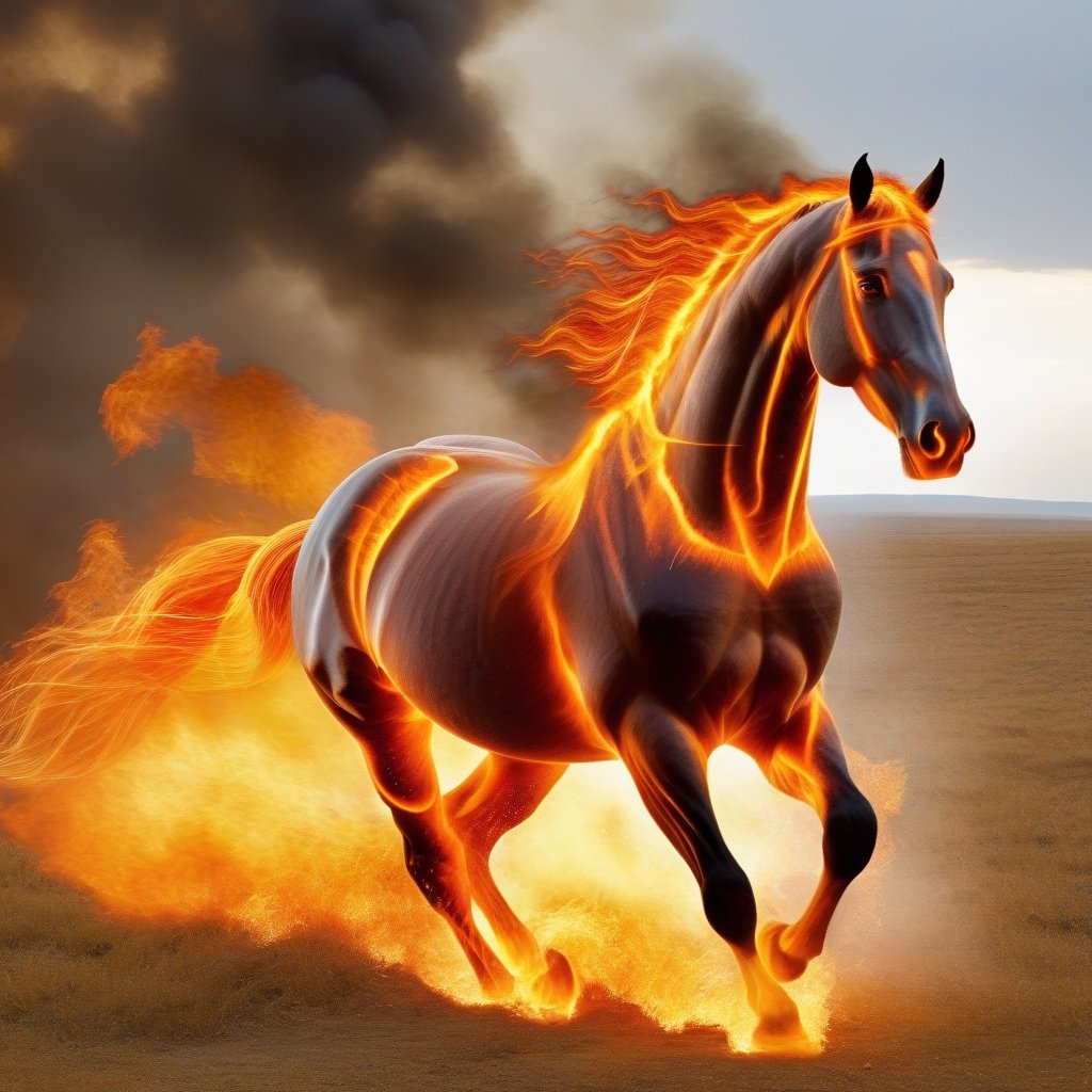 battlehorse in fire 