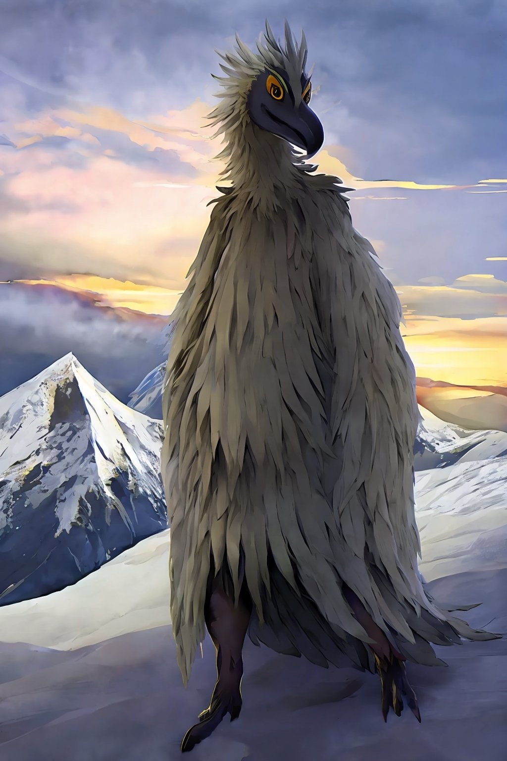Opium bird,  standing,  feathers by user_651468310541608956 on Tensor.Art