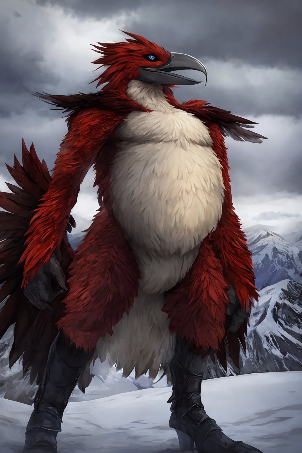 Opium bird,  standing,  feathers by user_651468310541608956 on Tensor.Art