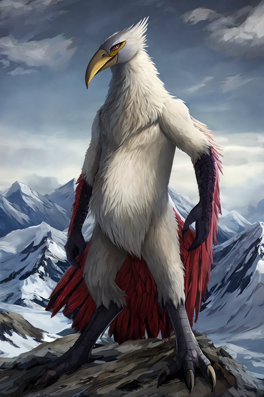 Opium bird,  standing,  feathers by user_651468310541608956 on Tensor.Art