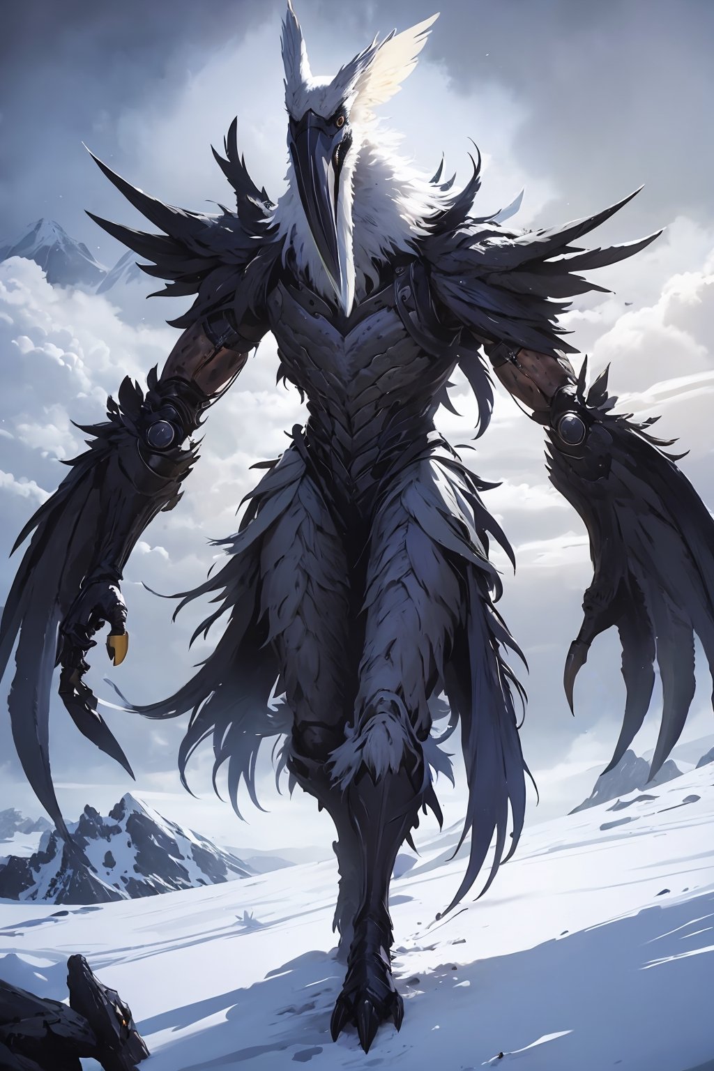 Opium bird,  standing,  feathers by user_651468310541608956 on Tensor.Art
