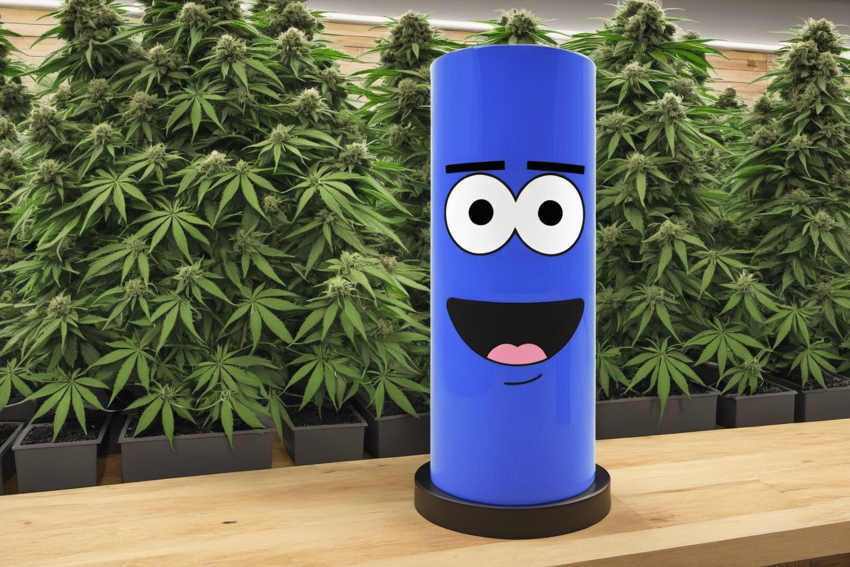 photo of towelie at the cannabis store dispensory,  photorealistic marijuana