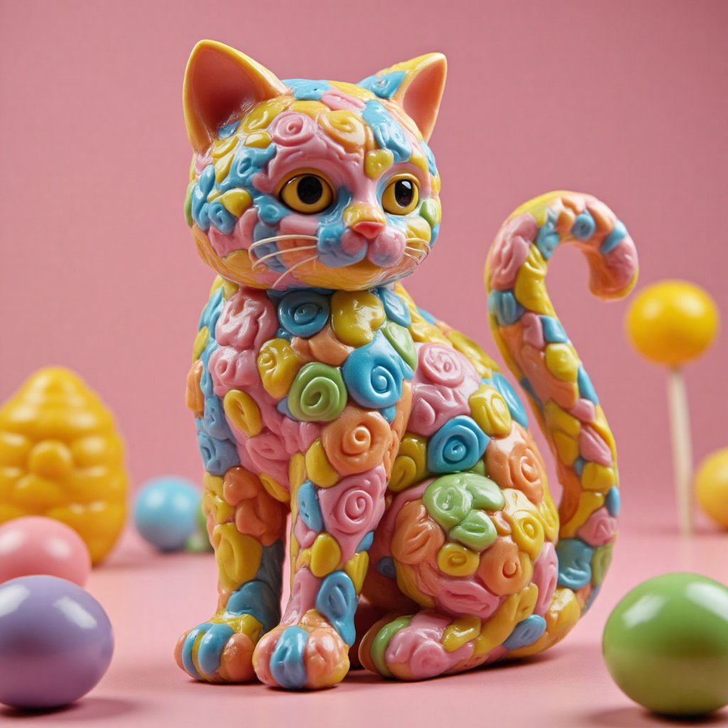Candy art mode,  colorful shapes,  glossy textures by Speach1sdef178 on Tensor.Art