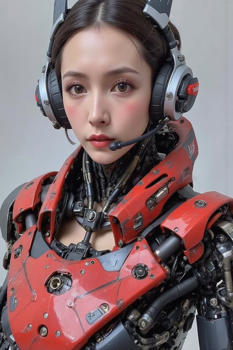 、Super carefully crafted face of a robot woman、(Top)、(Super Detailed Face)、(超級精心製作的臉)、(robot parts)、(female robot)、(25 yea...