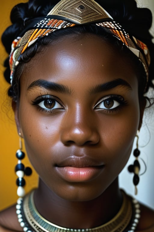 135mm, f2.8, for a dramatic and isolated portrait with a long focal length and a shallow depth of field,African girl,18 years old,Black girl,Beauty


insanely detailed and intricate
character
hypermaximalist
elegant
ornate
beautiful
exotic
revealing
appealing
attractive
amative
hyper-realistic
super detailed
trending on flicker
low light