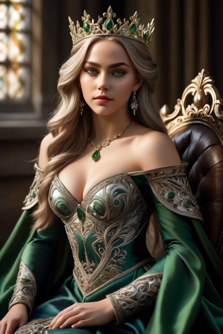 Renaissance paintings depicted a beautiful 21-year-old Queen of Elves with a perfect face,  and long ears sitting on the l...