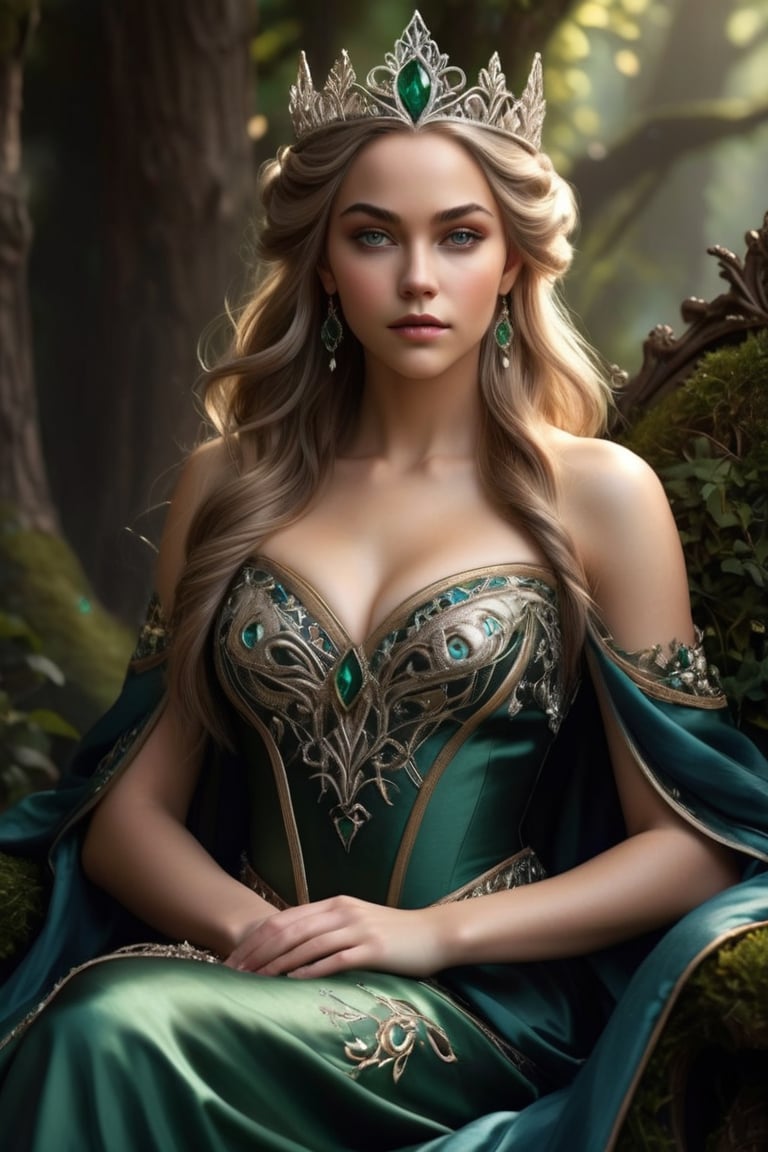 Renaissance paintings depicted a beautiful 21-year-old Queen of Elves with a perfect face,  and long ears sitting on the l...