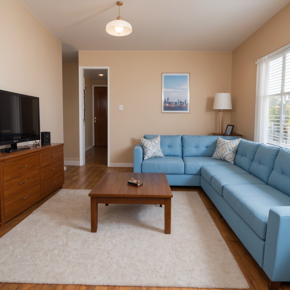 apartment,  living room,  dawn by SuperUltraMega on Tensor.Art