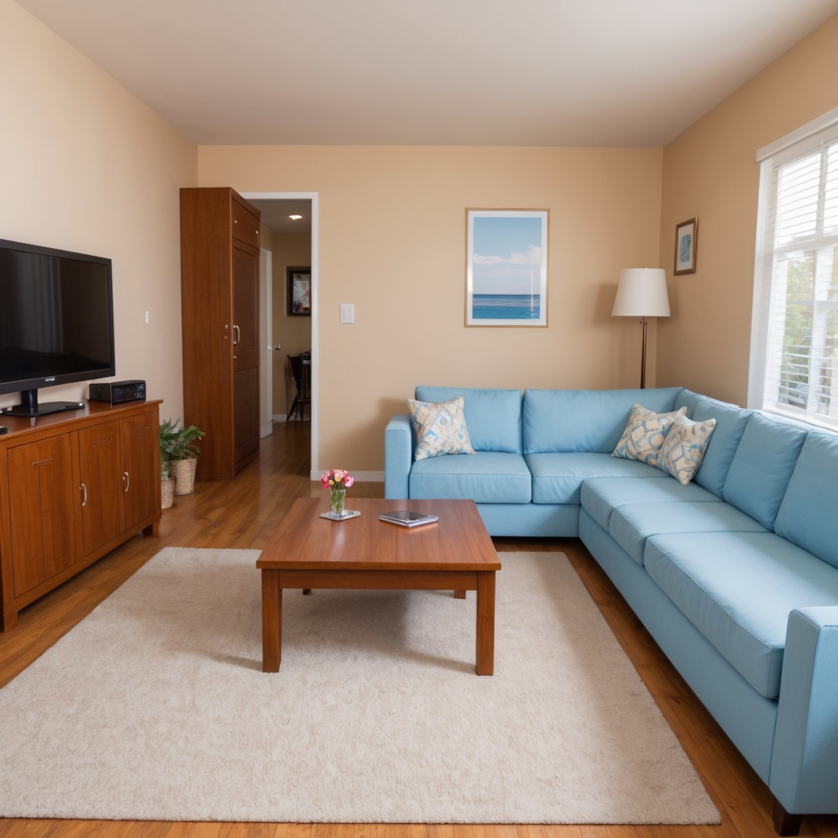 apartment,  living room,  sunny by SuperUltraMega on Tensor.Art