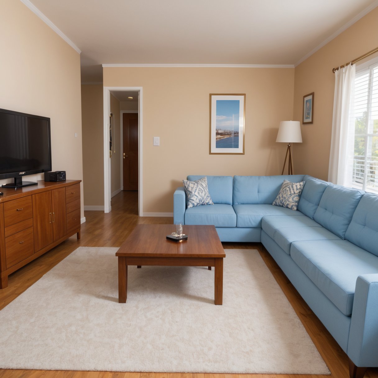 apartment,  living room,  noon by SuperUltraMega on Tensor.Art
