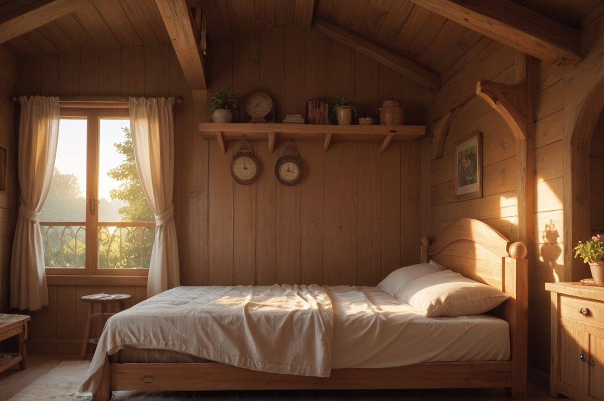 front view,  in the cottage,  morning by SuperUltraMega on Tensor.Art