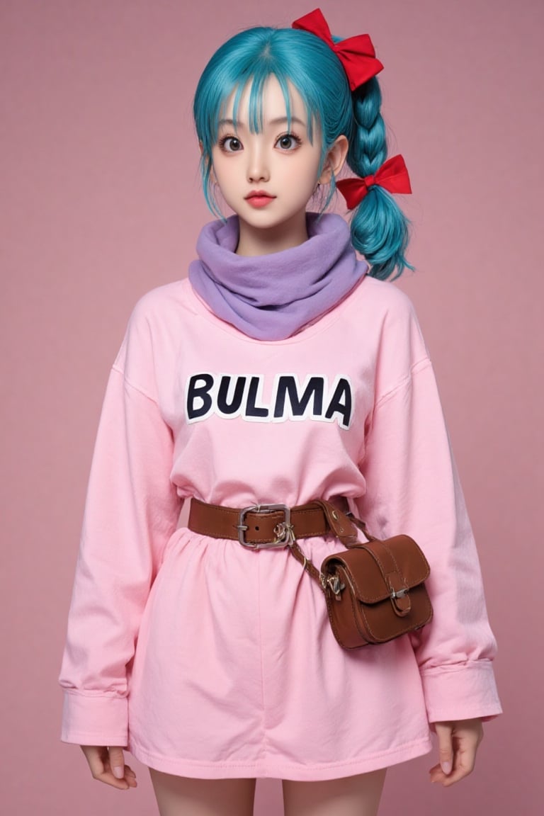 Oversized shirt,  blue hair,  parted lips by World Ai on Tensor.Art