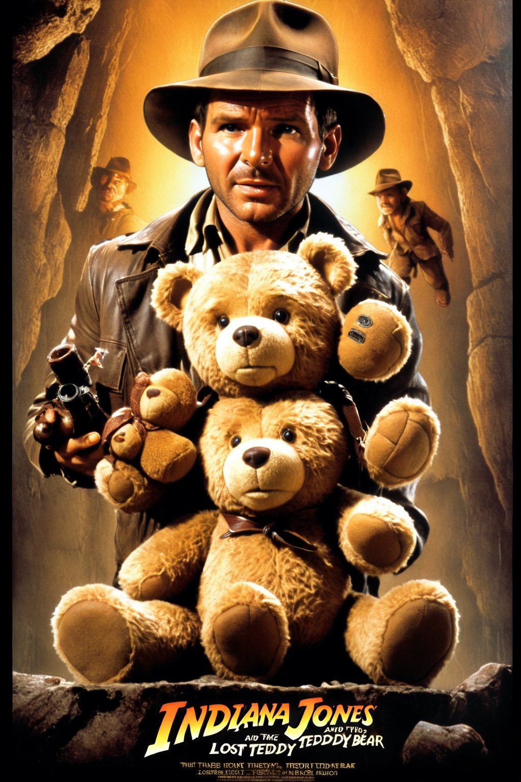 Movie poster of Indiana Jones and the Lost Teddy Bear