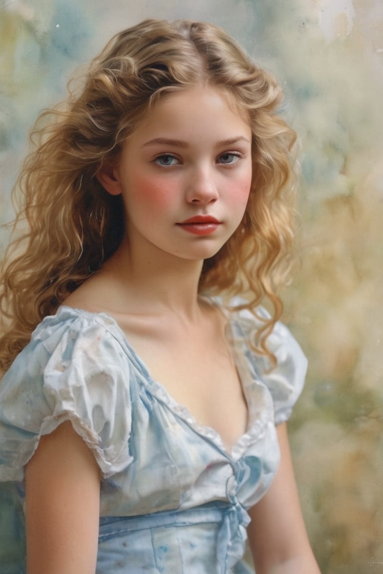 A stunning image of a young,  12-year-old girl created by the talented artist Mark Arian. This captivating piece of artwor...