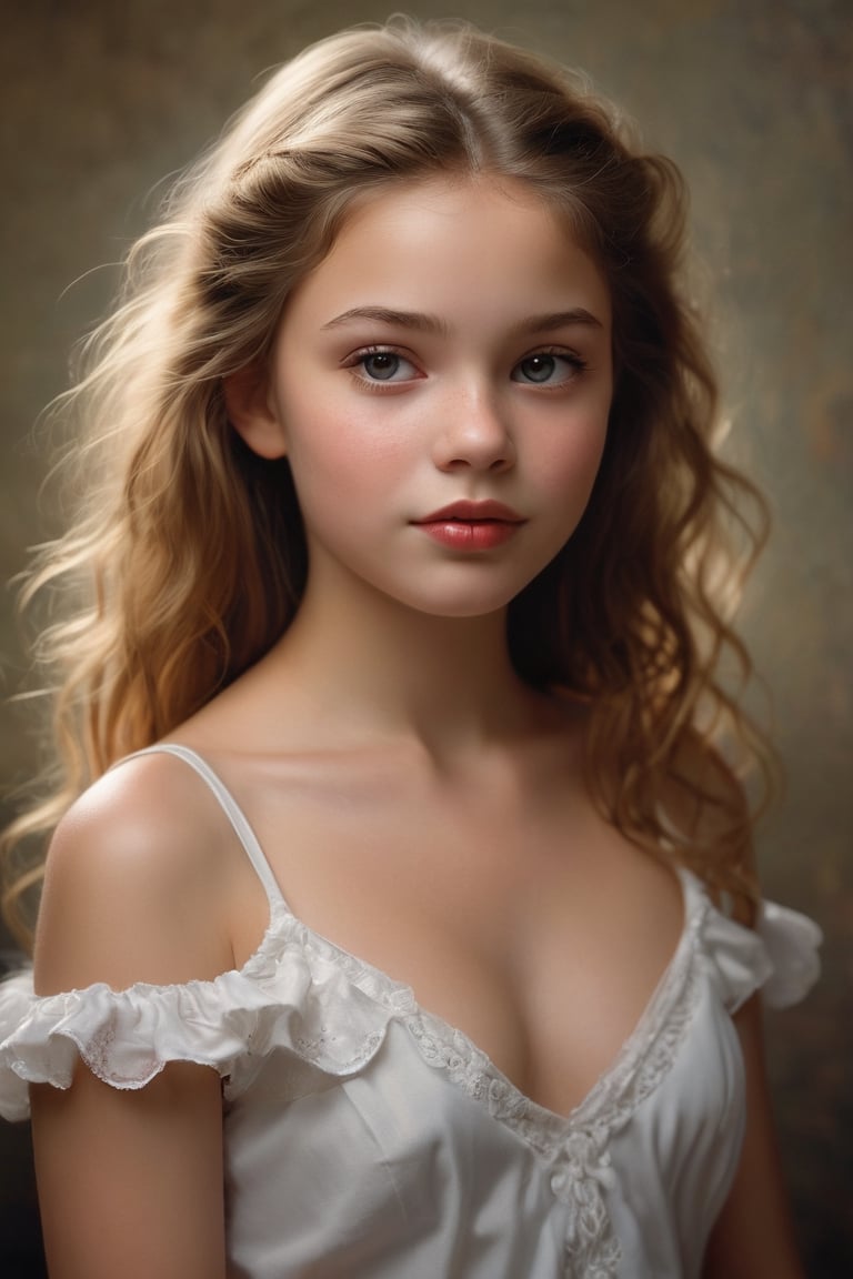 A stunning image of a young,  12-year-old girl created by the talented artist Mark Arian. This captivating piece of artwor...