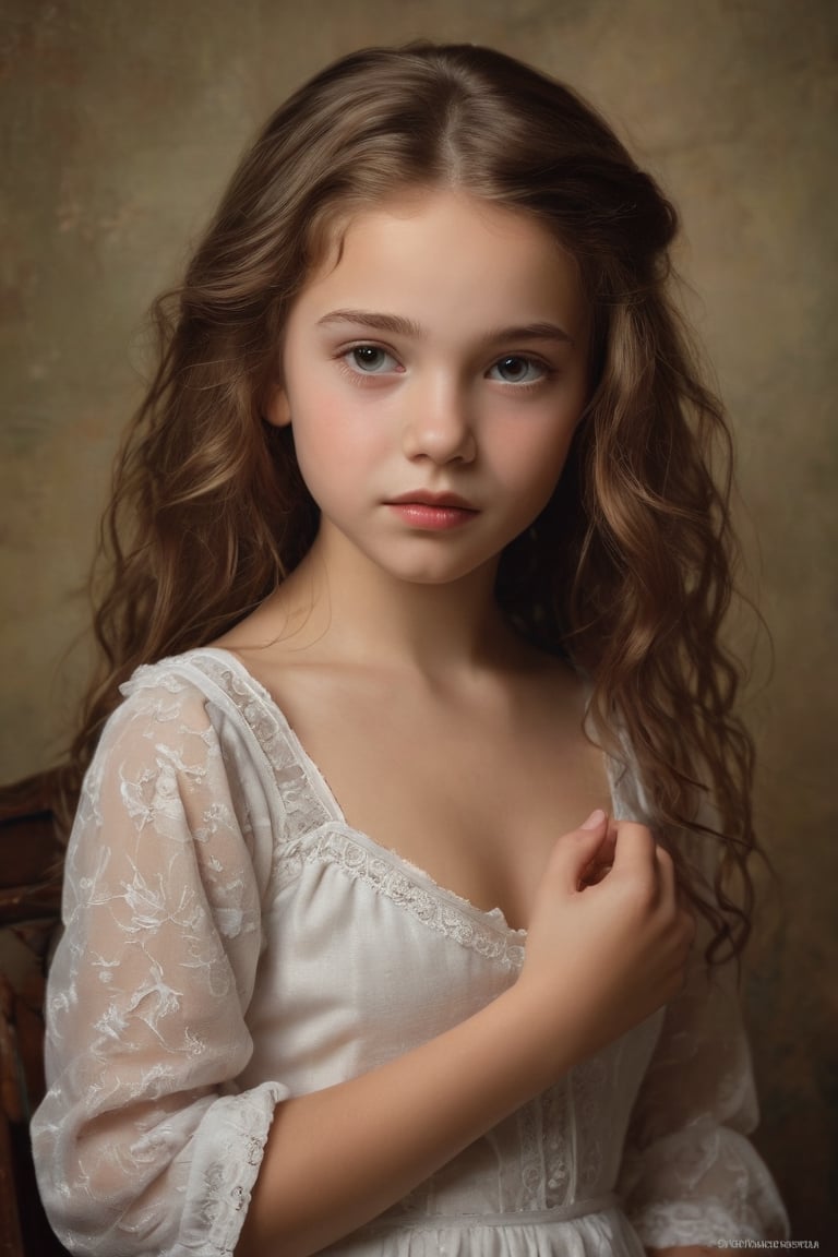 A stunning image of a young,  12-year-old girl created by the talented artist Mark Arian. This captivating piece of artwor...