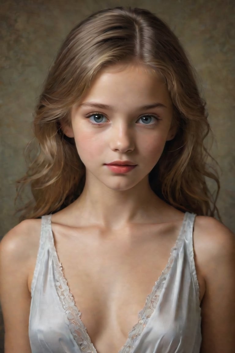 A stunning image of a young,  12-year-old girl created by the talented artist Mark Arian. This captivating piece of artwor...