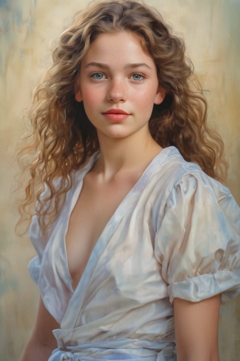 A stunning image of a young,  12-year-old girl created by the talented artist Mark Arian. This captivating piece of artwor...
