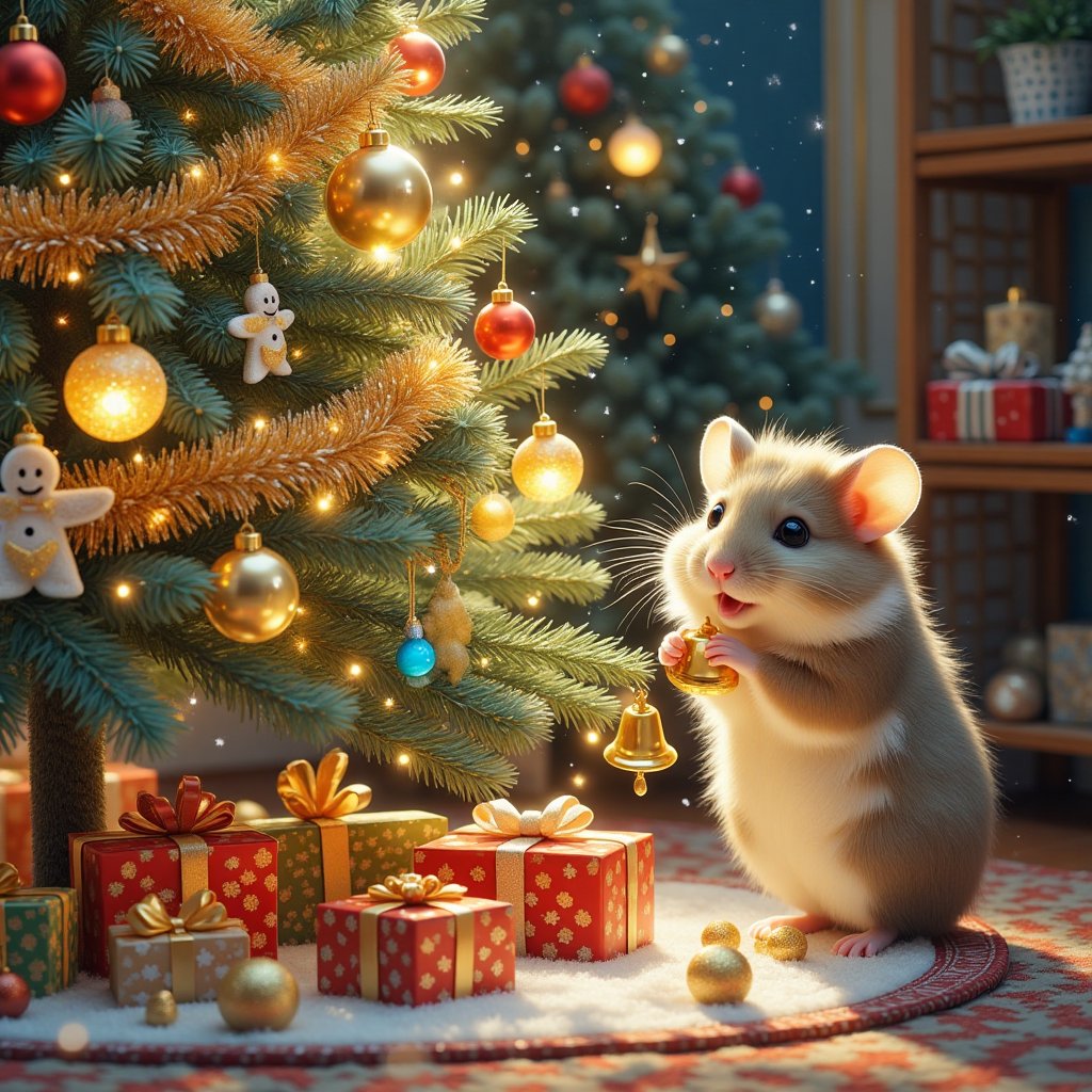 Curated visual reference: Picture Idea: Hamster Christmas Image Created By Spinat