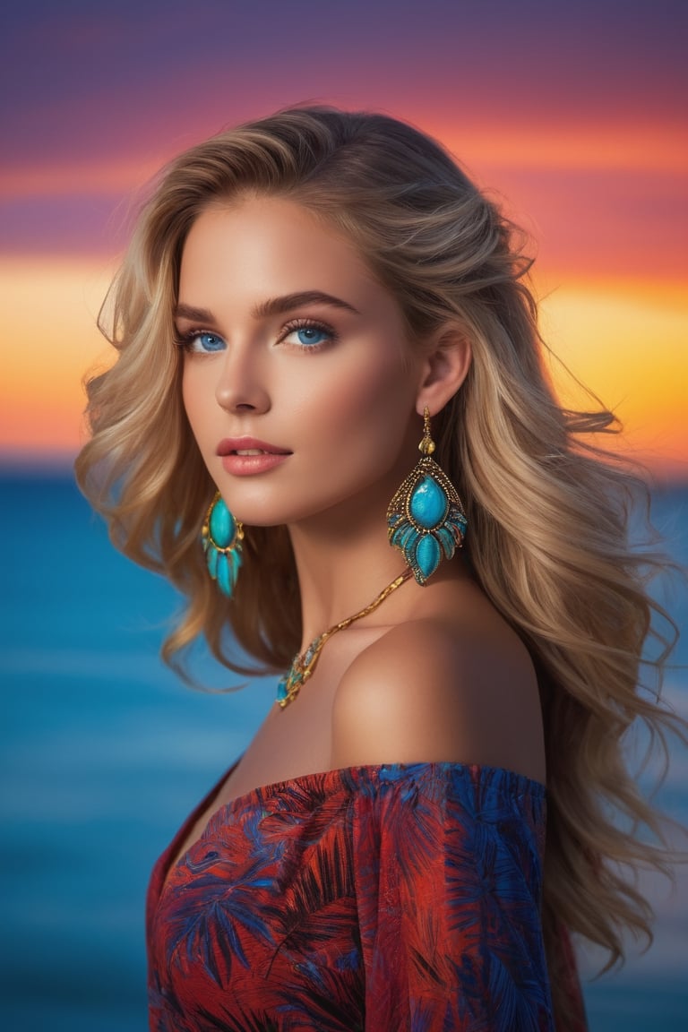 {{A mesmerizing depiction of a girl}} with {blonde hair,  blue eyes,  long hair by user_653568210246930885 on Tensor.Art