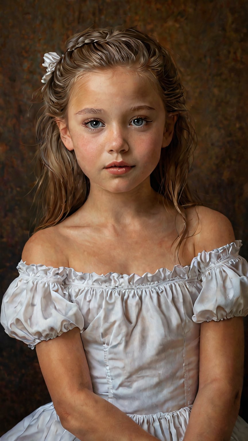A stunning image of a young,  12-year-old girl created by the talented artist Mark Arian. This captivating piece of artwor...