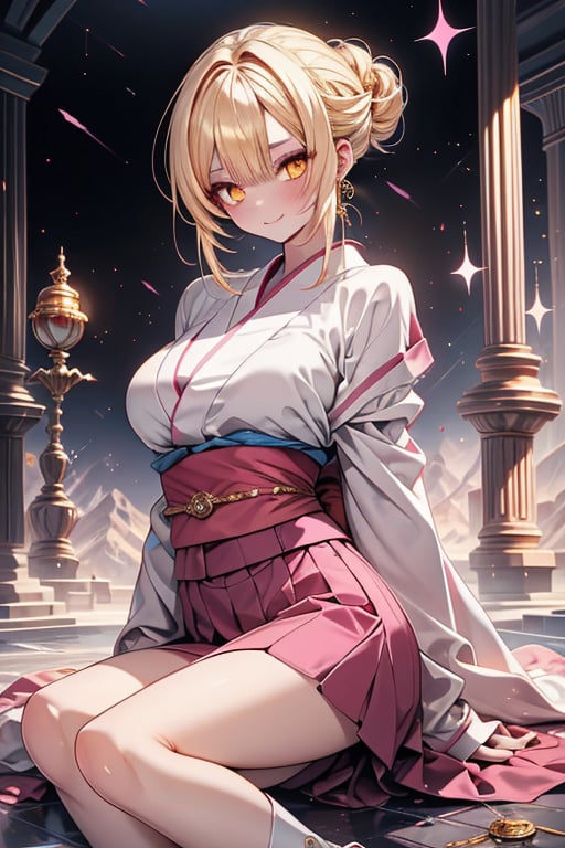blonde,  golden eyes,  calm look by Endelot on Tensor.Art