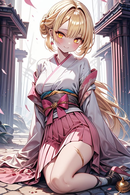 blonde,  golden eyes,  calm look by Endelot on Tensor.Art