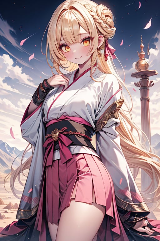 blonde,  golden eyes,  calm look by Endelot on Tensor.Art