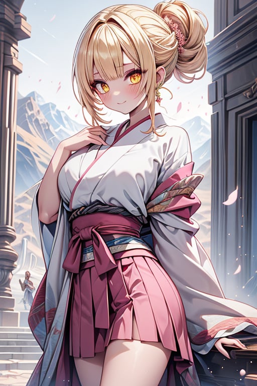 blonde,  golden eyes,  calm look by Endelot on Tensor.Art