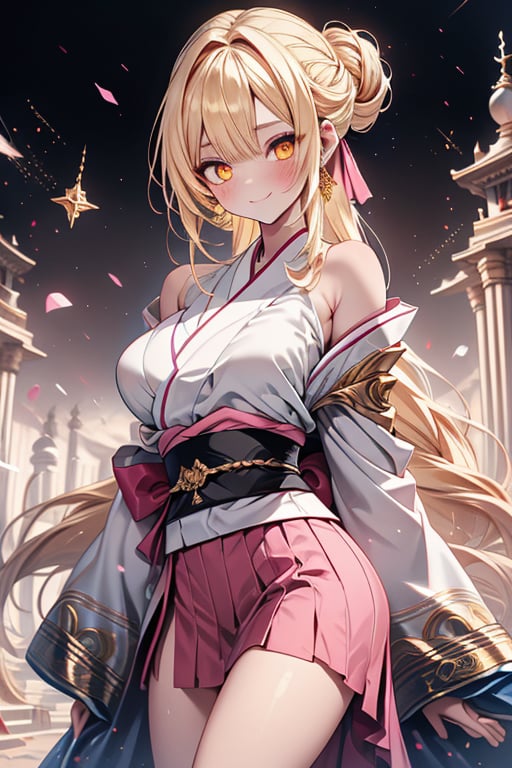 blonde,  golden eyes,  calm look by Endelot on Tensor.Art