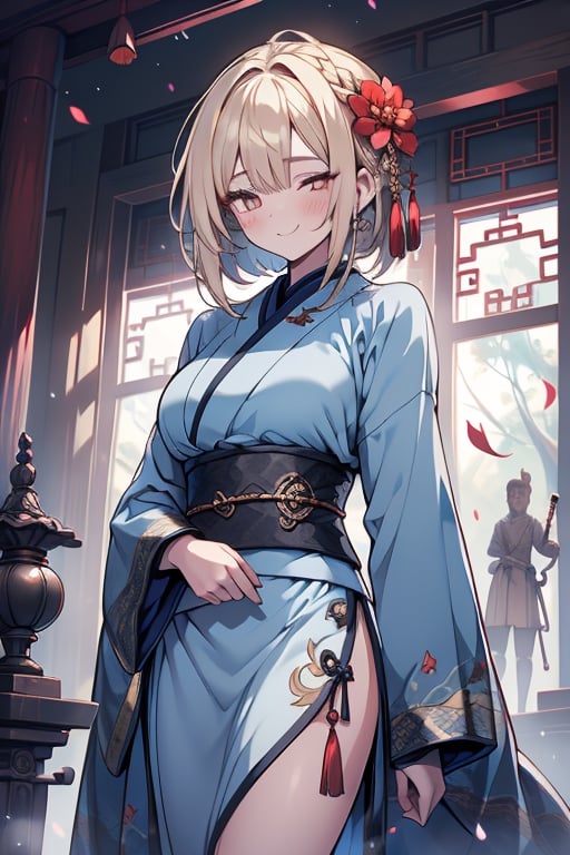 blonde,  golden eyes,  calm look by Endelot on Tensor.Art