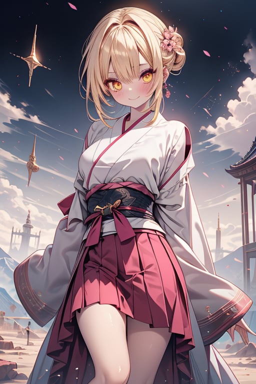 blonde,  golden eyes,  calm look by Endelot on Tensor.Art