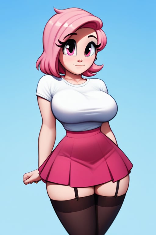 pink_eyes,  pink_hair,  female by Darker_ones on Tensor.Art