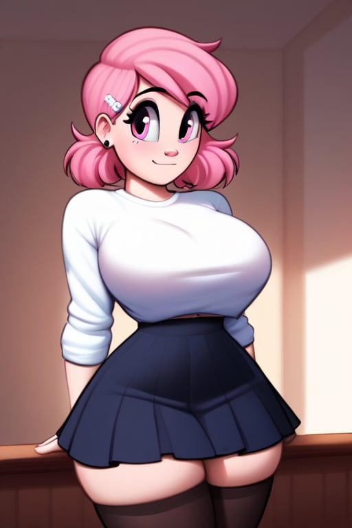 pink_eyes,  pink_hair,  female by Darker_ones on Tensor.Art