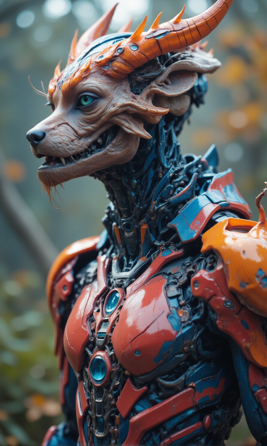 32k High quality,  very realistic,  full body shot of perfectly blended of wild-animal/beast-creature/mammal/Alien: transf...
