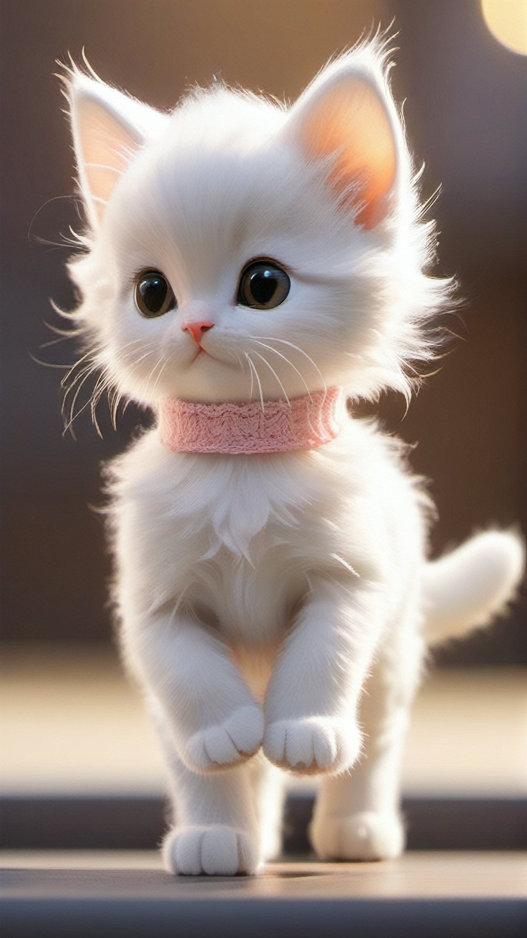 Xxmix_Catecat, white tiny kitten dressed in short skirt, standing, photorealistic, highly detailed, sharp focus, full body, intricate details