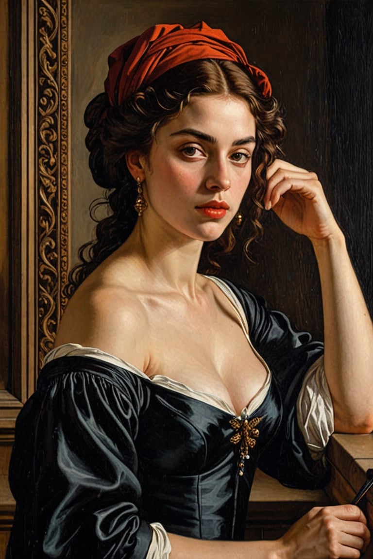 (((Portrait iconic but extremely beautiful))) (((intricate details,  masterpiece,  best quality))) (((gorgeous by no_user....