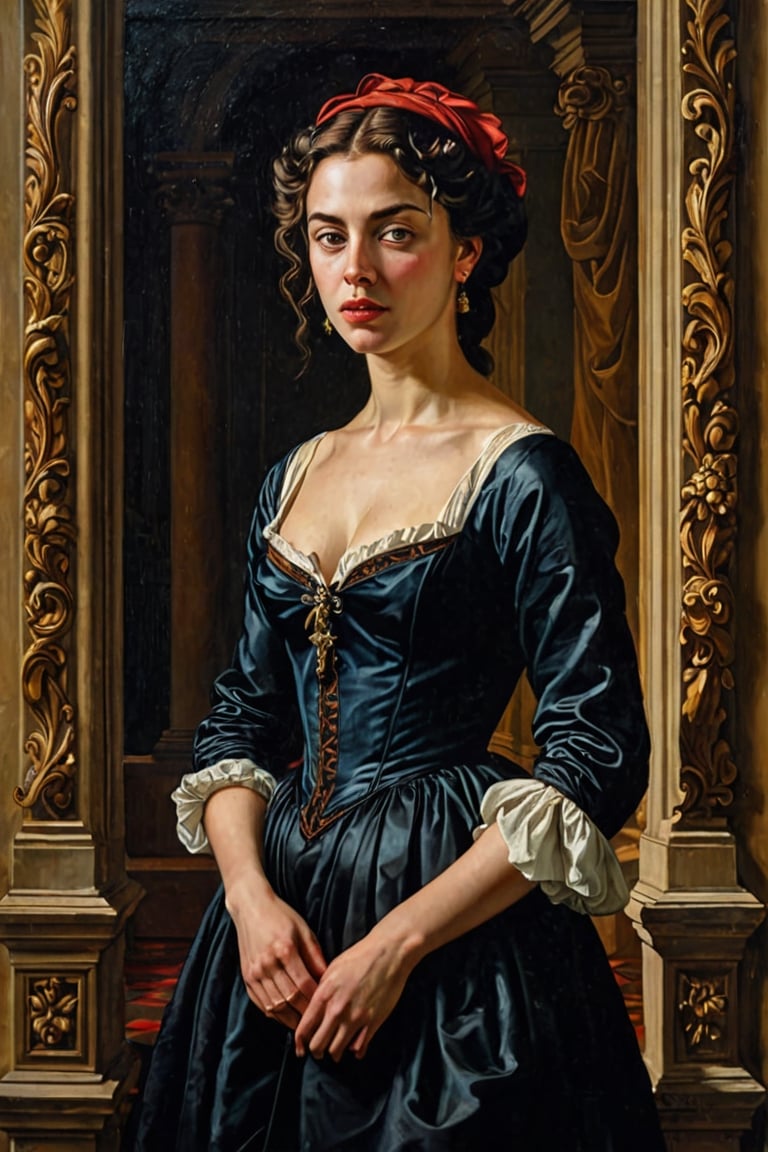 (((Portrait iconic but extremely beautiful))) (((intricate details,  masterpiece,  best quality))) (((gorgeous by no_user....