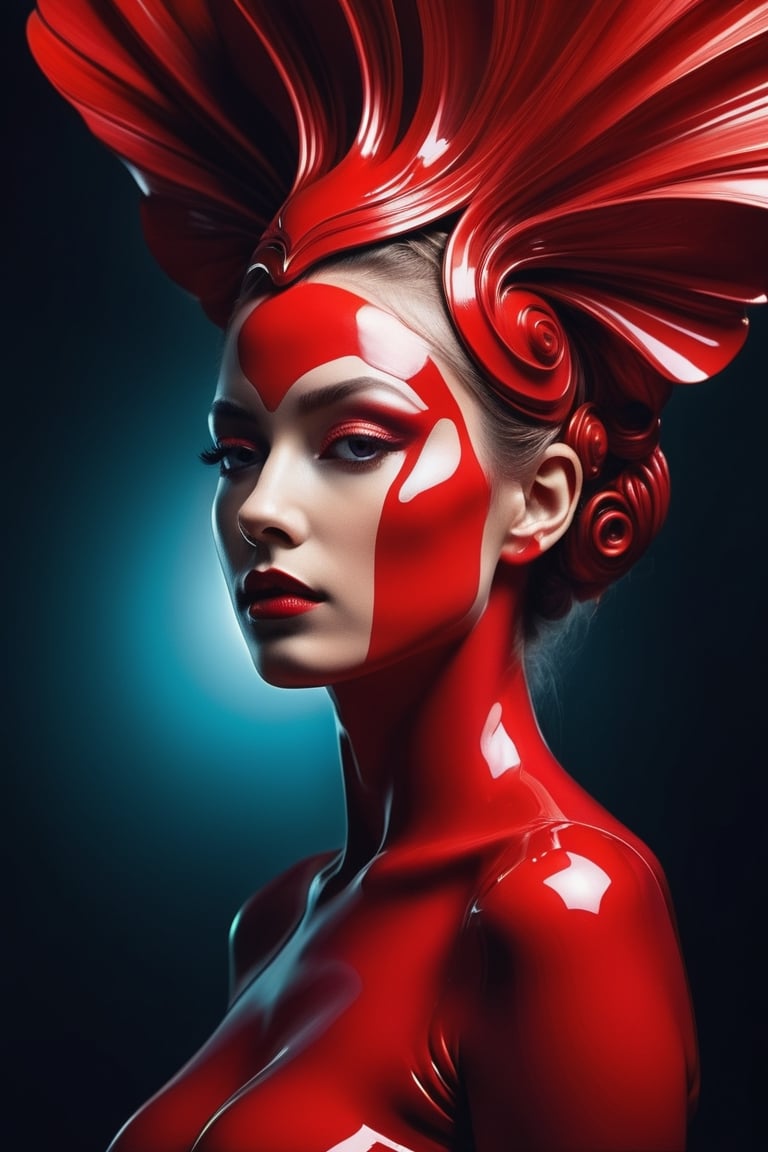 (((iconic retrofuturistic-sci-fi but extremely beautiful))) (((Red liquid colors))) (((Space ópera))) (((Surrealist art,...